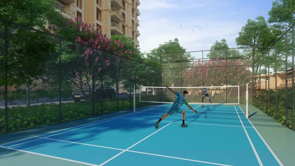 Badminton court, artist's impression