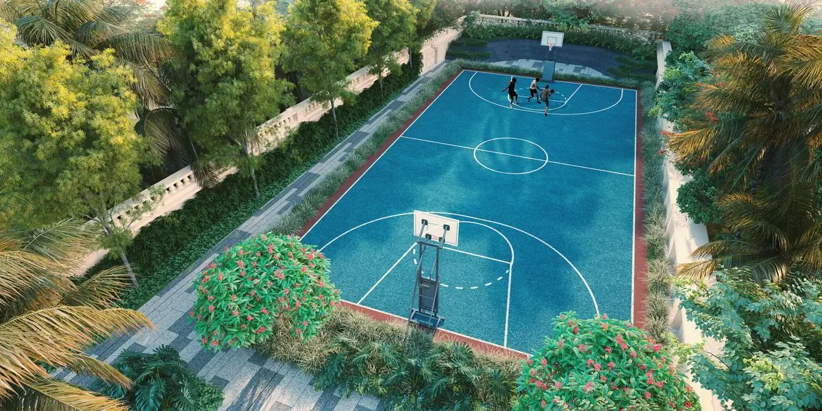 Basketball court, artist's impression