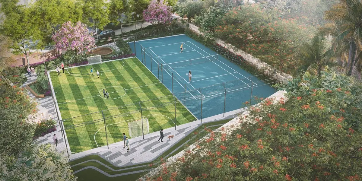 Futsal court, artist's impression