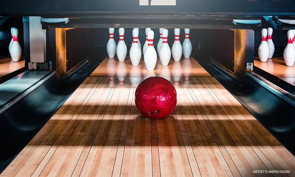 Bowling alley, artist's impression